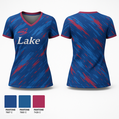 Lake 5583965 Women's Short Sleeve V-neck Shirt - 1