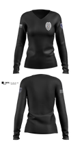 GREENWOOD POLICE DEPARTMENT Women's Long Sleeve V-neck Shirt - 100