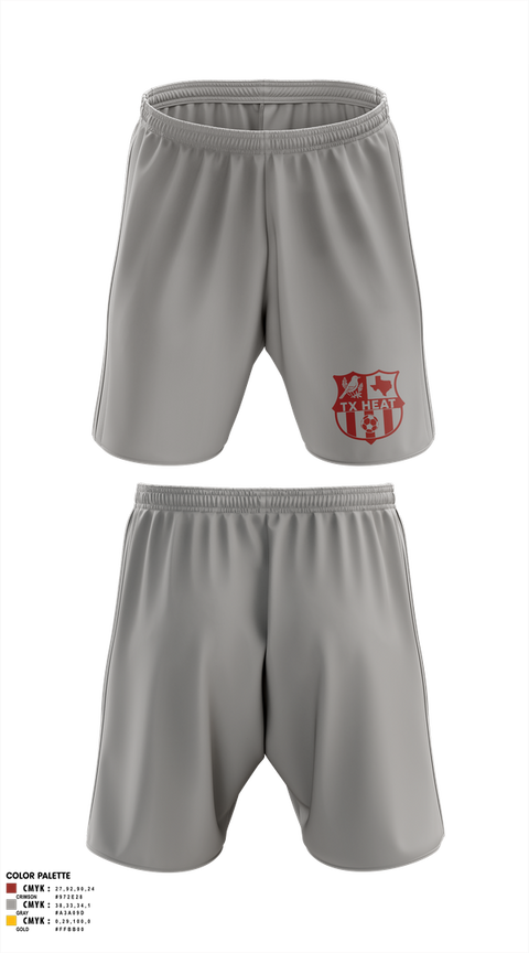 Mens Soccer Shorts, TX HEAT, Men's Soccer, Teamtime, Team time, sublimation, custom sports apparel, team uniforms, spirit wear, spiritwear, sports uniforms, custom shirts, team store, custom team store, fundraiser sports, apparel fundraiser