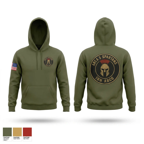 Hoodie, A5 Spartans 1BN ARCG, Army, Teamtime, Team time, sublimation, custom sports apparel, team uniforms, spirit wear, spiritwear, sports uniforms, custom shirts, team store, custom team store, fundraiser sports, apparel fundraiser