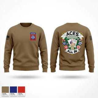 Crew Neck Sweatshirt, 82ND DSTB, Army, Teamtime, Team time, sublimation, custom sports apparel, team uniforms, spirit wear, spiritwear, sports uniforms, custom shirts, team store, custom team store, fundraiser sports, apparel fundraiser