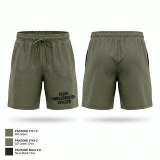 Athletic Shorts With Pockets, Iowa Conservation Officer, Police, Teamtime, Team time, sublimation, custom sports apparel, team uniforms, spirit wear, spiritwear, sports uniforms, custom shirts, team store, custom team store, fundraiser sports, apparel fundraiser