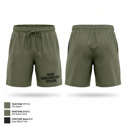 Athletic Shorts With Pockets, Iowa Conservation Officer, Police, Teamtime, Team time, sublimation, custom sports apparel, team uniforms, spirit wear, spiritwear, sports uniforms, custom shirts, team store, custom team store, fundraiser sports, apparel fundraiser