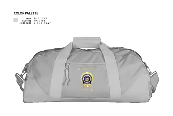 Duffle Bag, NCSD Warrant Squad, , Teamtime, Team time, sublimation, custom sports apparel, team uniforms, spirit wear, spiritwear, sports uniforms, custom shirts, team store, custom team store, fundraiser sports, apparel fundraiser