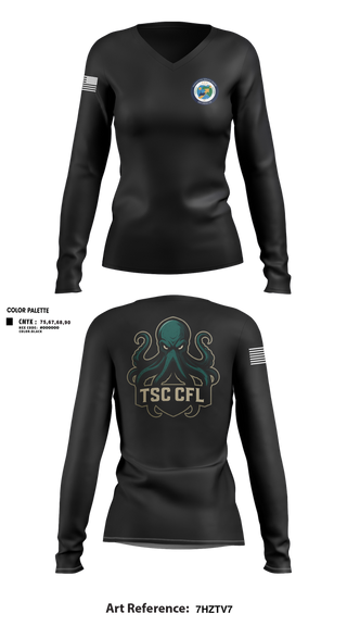 Womens Long Sleeve Vneck Shirt, Rsc, , Teamtime, Team time, sublimation, custom sports apparel, team uniforms, spirit wear, spiritwear, sports uniforms, custom shirts, team store, custom team store, fundraiser sports, apparel fundraiser
