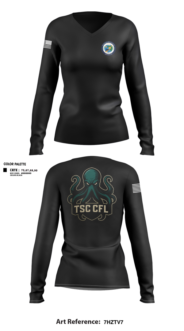 Womens Long Sleeve Vneck Shirt, Rsc, , Teamtime, Team time, sublimation, custom sports apparel, team uniforms, spirit wear, spiritwear, sports uniforms, custom shirts, team store, custom team store, fundraiser sports, apparel fundraiser