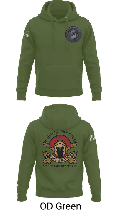 Charlie Battery 2-114th FA 47332730 Hoodie - 55