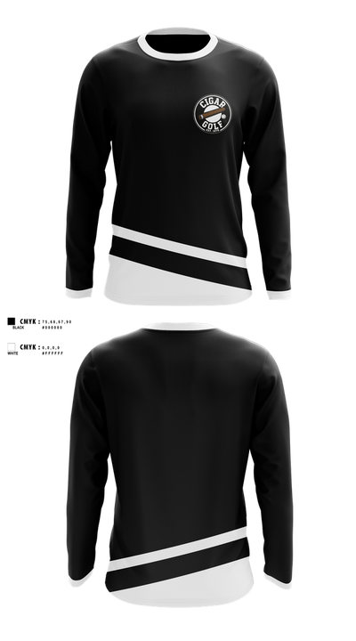 CIGAR GOLFCIGAR GOLF 5733553 Long Sleeve Performance Shirt 1
