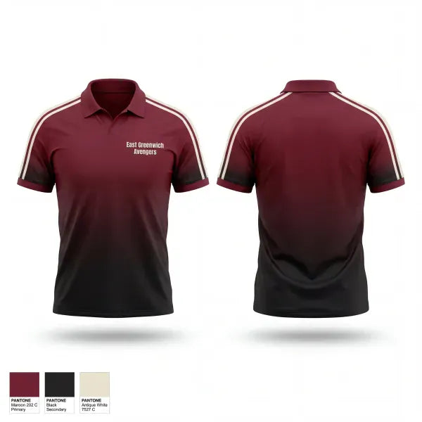 Short Sleeve Performance Polo, East Greenwich Avengers, Men's Lacrosse, Teamtime, Team time, sublimation, custom sports apparel, team uniforms, spirit wear, spiritwear, sports uniforms, custom shirts, team store, custom team store, fundraiser sports, apparel fundraiser