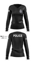 Colorado Springs Police Department 84978371 Women's Long Sleeve V-neck Shirt - 100