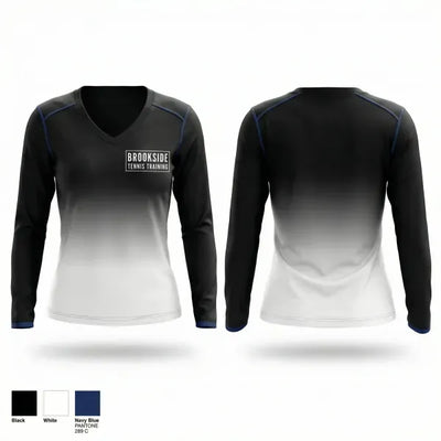 Brookside Tennis Training 62894675 Women's Long Sleeve V-neck Shirt - 1