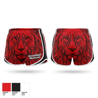 Womens Shorts, Grandfield Bearcats, Men's Basketball, Teamtime, Team time, sublimation, custom sports apparel, team uniforms, spirit wear, spiritwear, sports uniforms, custom shirts, team store, custom team store, fundraiser sports, apparel fundraiser