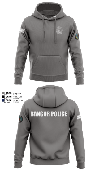 Hoodie, Bangor PD, Police, Teamtime, Team time, sublimation, custom sports apparel, team uniforms, spirit wear, spiritwear, sports uniforms, custom shirts, team store, custom team store, fundraiser sports, apparel fundraiser