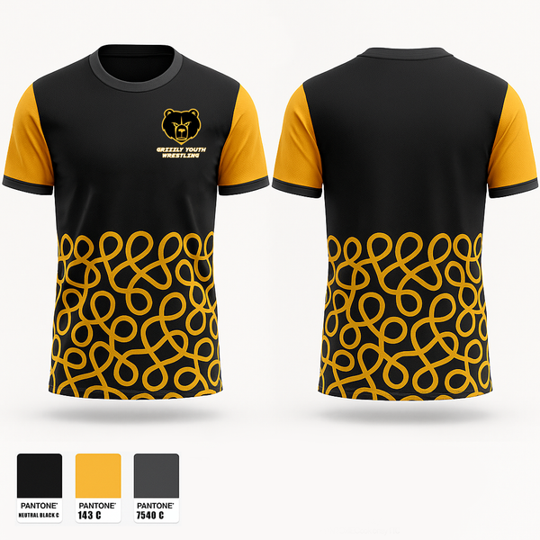 Short Sleeve Performance Shirt, Grizzly Youth Wrestling Club, Wrestling, Teamtime, Team time, sublimation, custom sports apparel, team uniforms, spirit wear, spiritwear, sports uniforms, custom shirts, team store, custom team store, fundraiser sports, apparel fundraiser
