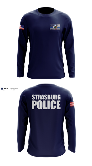 Long Sleeve Performance Shirt, Strasburg Police, Police, Teamtime, Team time, sublimation, custom sports apparel, team uniforms, spirit wear, spiritwear, sports uniforms, custom shirts, team store, custom team store, fundraiser sports, apparel fundraiser