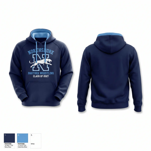 Hoodie, Northshore Panthers, Wrestling, Teamtime, Team time, sublimation, custom sports apparel, team uniforms, spirit wear, spiritwear, sports uniforms, custom shirts, team store, custom team store, fundraiser sports, apparel fundraiser