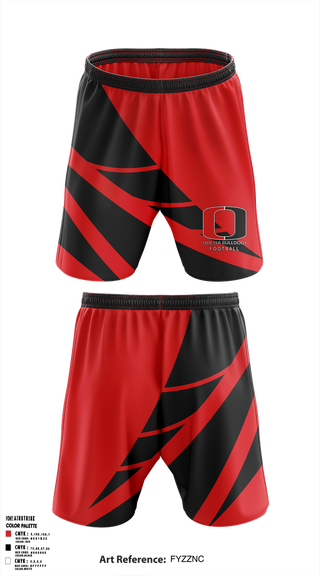 Athletic Shorts With Pockets, Odessa R-VII Bulldogs Football, , Teamtime, Team time, sublimation, custom sports apparel, team uniforms, spirit wear, spiritwear, sports uniforms, custom shirts, team store, custom team store, fundraiser sports, apparel fundraiser