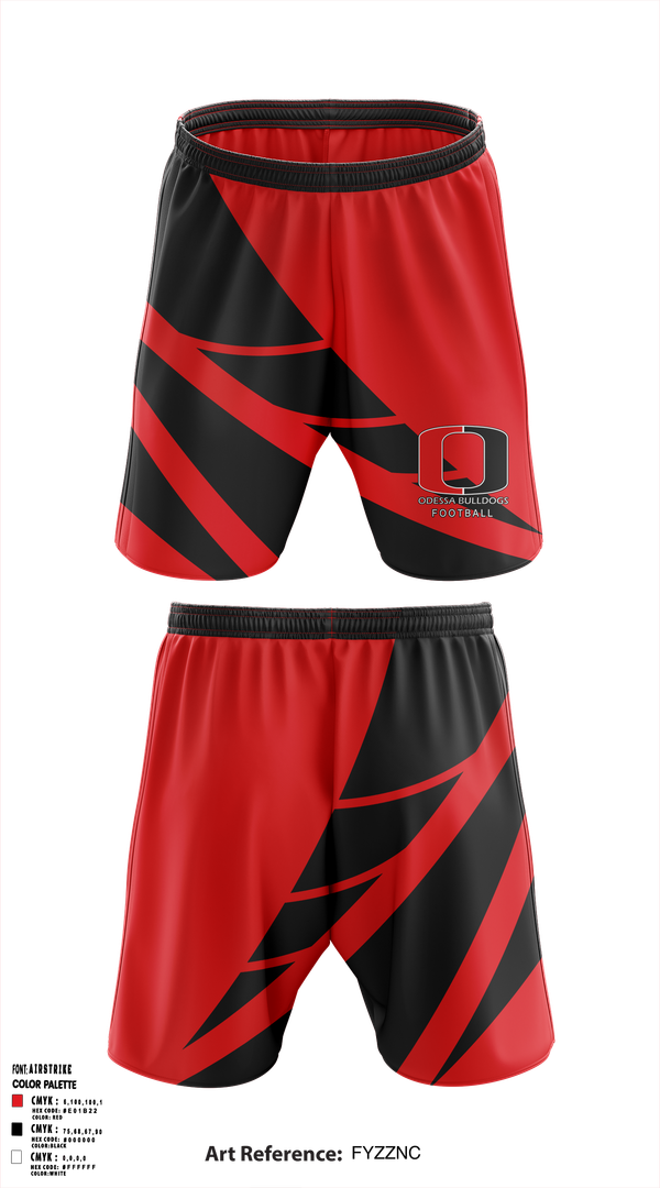 Athletic Shorts With Pockets, Odessa R-VII Bulldogs Football, , Teamtime, Team time, sublimation, custom sports apparel, team uniforms, spirit wear, spiritwear, sports uniforms, custom shirts, team store, custom team store, fundraiser sports, apparel fundraiser