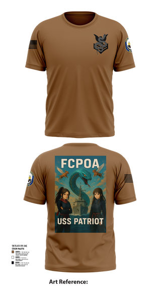 Short Sleeve Performance Shirt, USS PATRIOT FCPOA 2, Navy, Teamtime, Team time, sublimation, custom sports apparel, team uniforms, spirit wear, spiritwear, sports uniforms, custom shirts, team store, custom team store, fundraiser sports, apparel fundraiser