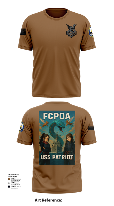 USS PATRIOT FCPOA Short Sleeve Performance Shirt - 101
