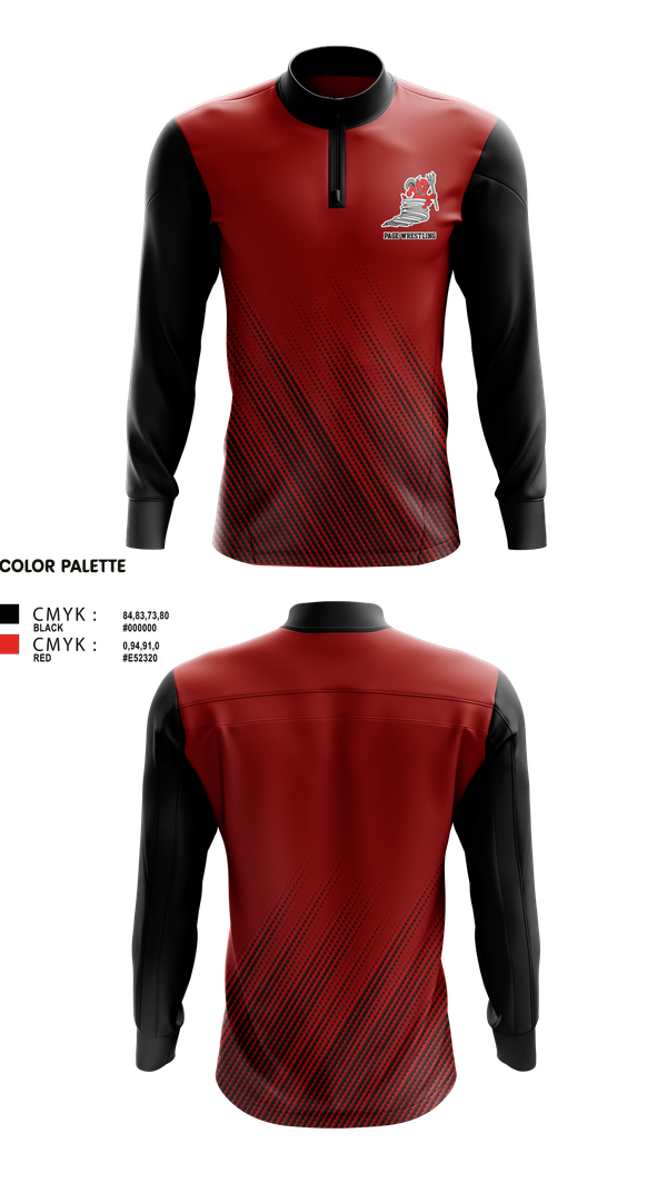 Quarter Zip Jacket, Page High School Wrestling, Wrestling, Teamtime, Team time, sublimation, custom sports apparel, team uniforms, spirit wear, spiritwear, sports uniforms, custom shirts, team store, custom team store, fundraiser sports, apparel fundraiser