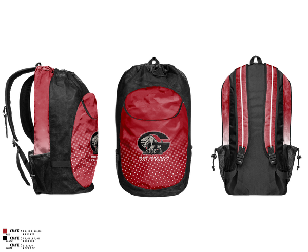 Gear Bag, Glen oaks, Track & Field, Teamtime, Team time, sublimation, custom sports apparel, team uniforms, spirit wear, spiritwear, sports uniforms, custom shirts, team store, custom team store, fundraiser sports, apparel fundraiser