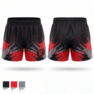 Womens Shorts, Victory Christian Academy Storm, Baseball, Teamtime, Team time, sublimation, custom sports apparel, team uniforms, spirit wear, spiritwear, sports uniforms, custom shirts, team store, custom team store, fundraiser sports, apparel fundraiser