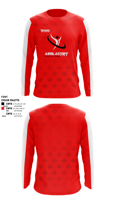 Airblastoff Lions 14236654 Long Sleeve Performance Shirt 13