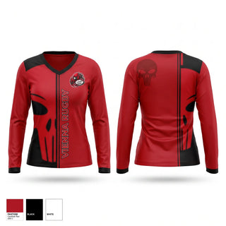 Womens Long Sleeve Vneck Shirt, Vienna Girls, Rugby, Teamtime, Team time, sublimation, custom sports apparel, team uniforms, spirit wear, spiritwear, sports uniforms, custom shirts, team store, custom team store, fundraiser sports, apparel fundraiser