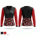 Warriors Women's Long Sleeve V-neck Shirt - 1