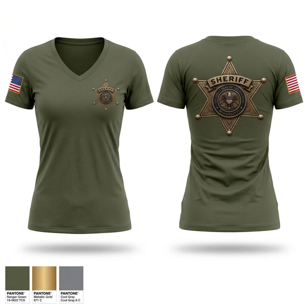 Womens Short Sleeve Vneck Shirt, Yalobusha County SWAT, Police, Teamtime, Team time, sublimation, custom sports apparel, team uniforms, spirit wear, spiritwear, sports uniforms, custom shirts, team store, custom team store, fundraiser sports, apparel fundraiser