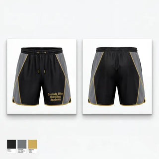 Athletic Shorts With Pockets, Cascade Elite Wrestling Acadamy, Wrestling, Teamtime, Team time, sublimation, custom sports apparel, team uniforms, spirit wear, spiritwear, sports uniforms, custom shirts, team store, custom team store, fundraiser sports, apparel fundraiser