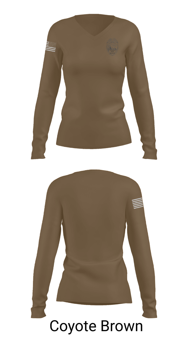 Womens Long Sleeve Vneck Shirt, SERVICES DIV., , Teamtime, Team time, sublimation, custom sports apparel, team uniforms, spirit wear, spiritwear, sports uniforms, custom shirts, team store, custom team store, fundraiser sports, apparel fundraiser