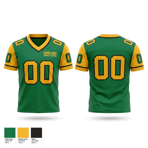 Football Jersey, Oakland Mighty Ducks, , Teamtime, Team time, sublimation, custom sports apparel, team uniforms, spirit wear, spiritwear, sports uniforms, custom shirts, team store, custom team store, fundraiser sports, apparel fundraiser