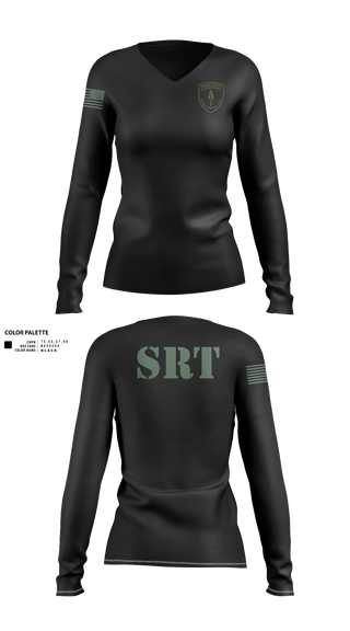 Womens Long Sleeve Vneck Shirt, Nicholasville Police Department Special Response Team, Police, Teamtime, Team time, sublimation, custom sports apparel, team uniforms, spirit wear, spiritwear, sports uniforms, custom shirts, team store, custom team store, fundraiser sports, apparel fundraiser