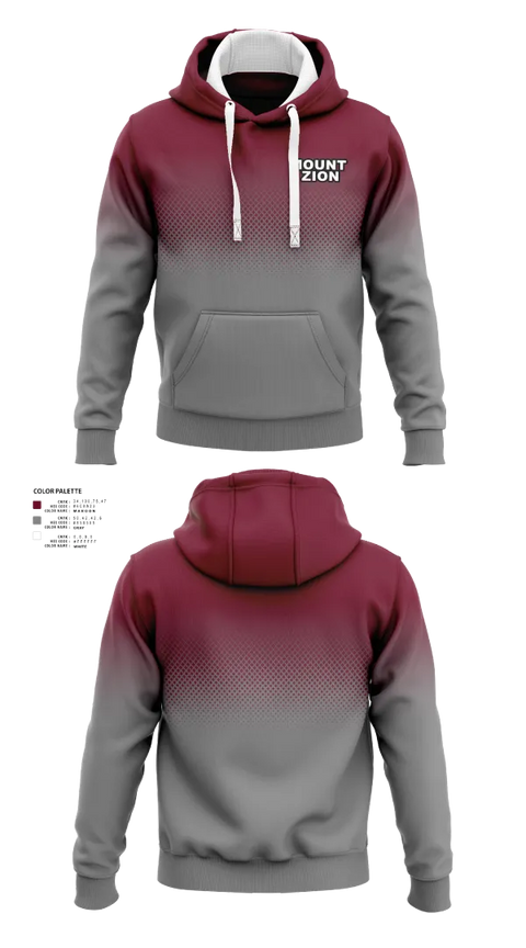 Hoodie, Mount Zion, Men's Basketball, Teamtime, Team time, sublimation, custom sports apparel, team uniforms, spirit wear, spiritwear, sports uniforms, custom shirts, team store, custom team store, fundraiser sports, apparel fundraiser