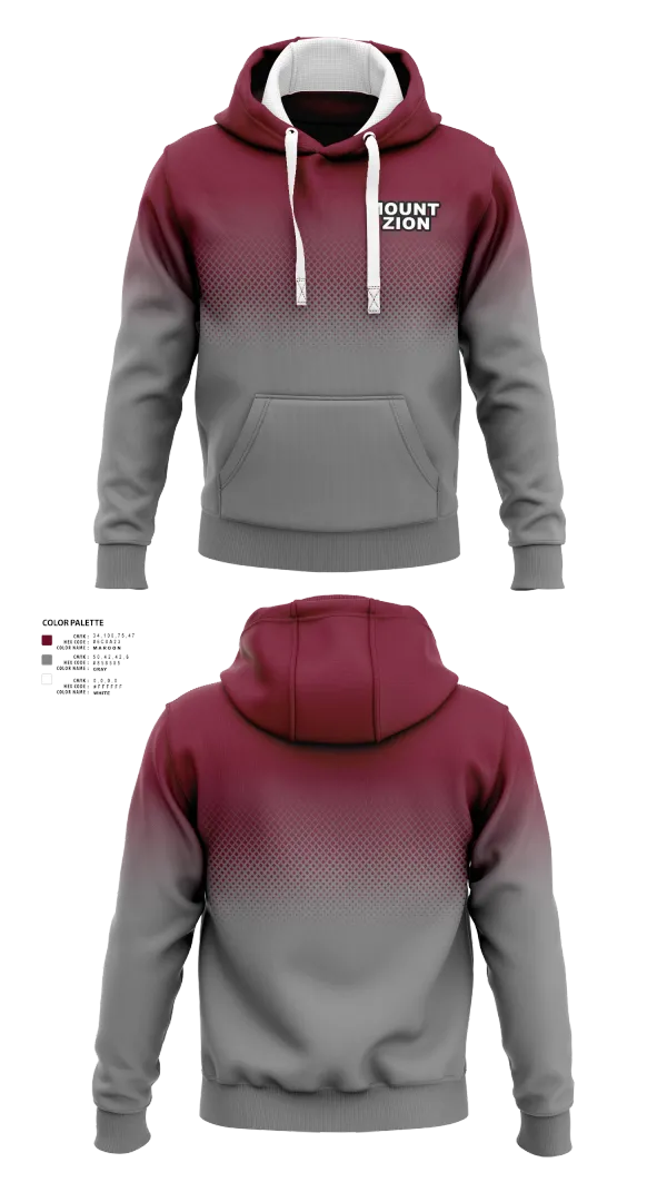 Hoodie, Mount Zion, Men's Basketball, Teamtime, Team time, sublimation, custom sports apparel, team uniforms, spirit wear, spiritwear, sports uniforms, custom shirts, team store, custom team store, fundraiser sports, apparel fundraiser