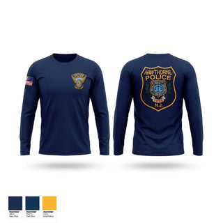 Long Sleeve Performance Shirt, Hawthorne Police Department, Police, Teamtime, Team time, sublimation, custom sports apparel, team uniforms, spirit wear, spiritwear, sports uniforms, custom shirts, team store, custom team store, fundraiser sports, apparel fundraiser