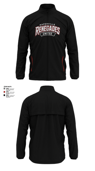 Windbreaker without hood, Naperville Renegades, Baseball, Teamtime, Team time, sublimation, custom sports apparel, team uniforms, spirit wear, spiritwear, sports uniforms, custom shirts, team store, custom team store, fundraiser sports, apparel fundraiser