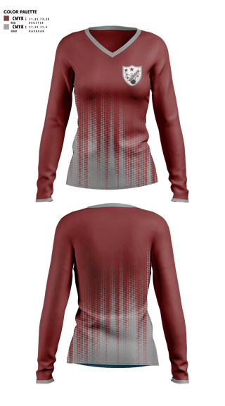 Womens Long Sleeve Vneck Shirt, Sheridan High School Bowling, Bowling, Teamtime, Team time, sublimation, custom sports apparel, team uniforms, spirit wear, spiritwear, sports uniforms, custom shirts, team store, custom team store, fundraiser sports, apparel fundraiser