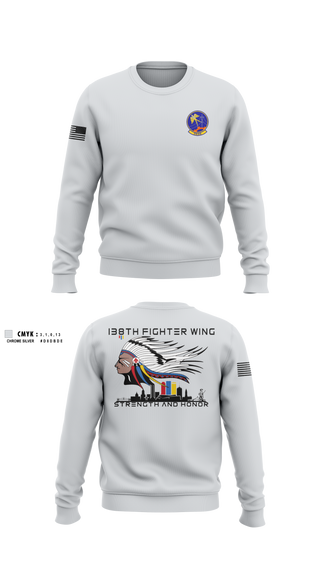 Crew Neck Sweatshirt, 219th Engineering Installations Squdron219th Engineering Installations Squdron, National Guard, Teamtime, Team time, sublimation, custom sports apparel, team uniforms, spirit wear, spiritwear, sports uniforms, custom shirts, team store, custom team store, fundraiser sports, apparel fundraiser