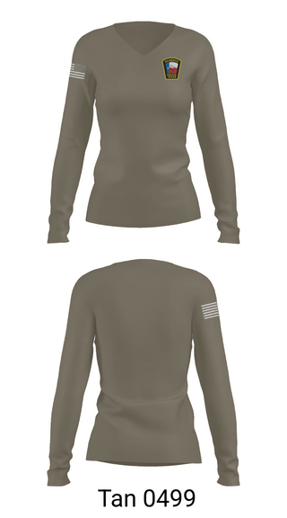 Womens Long Sleeve Vneck Shirt, Schertz PD, Police, Teamtime, Team time, sublimation, custom sports apparel, team uniforms, spirit wear, spiritwear, sports uniforms, custom shirts, team store, custom team store, fundraiser sports, apparel fundraiser