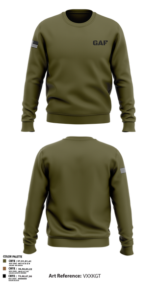Crew Neck Sweatshirt, GAF, , Teamtime, Team time, sublimation, custom sports apparel, team uniforms, spirit wear, spiritwear, sports uniforms, custom shirts, team store, custom team store, fundraiser sports, apparel fundraiser
