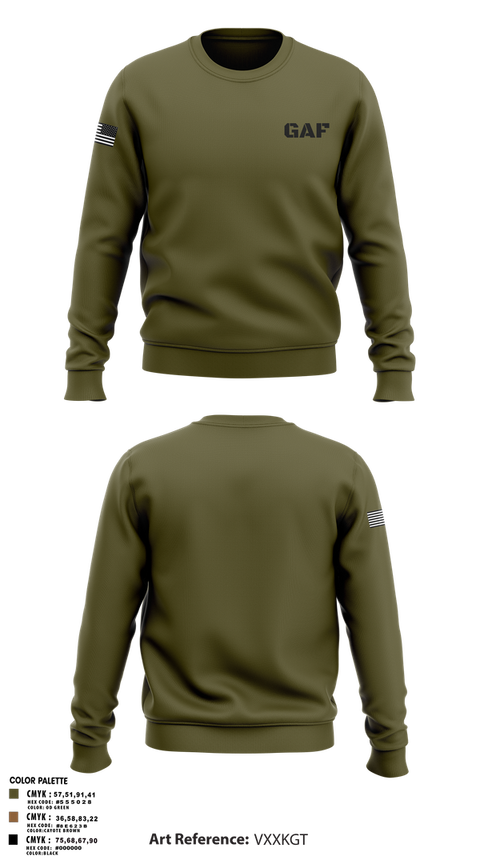 Crew Neck Sweatshirt, GAF, , Teamtime, Team time, sublimation, custom sports apparel, team uniforms, spirit wear, spiritwear, sports uniforms, custom shirts, team store, custom team store, fundraiser sports, apparel fundraiser
