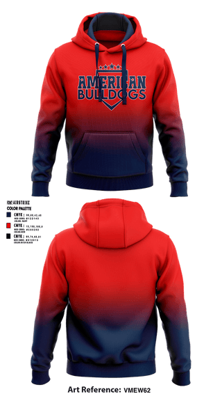 Hoodie, American Bulldogs, Softball, Teamtime, Team time, sublimation, custom sports apparel, team uniforms, spirit wear, spiritwear, sports uniforms, custom shirts, team store, custom team store, fundraiser sports, apparel fundraiser