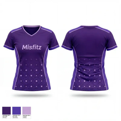 Misfitz 93783484 Women's Short Sleeve V-neck Shirt - 1