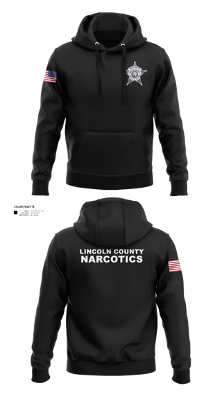 Hoodie, Lincoln County Narcotics, Police, Teamtime, Team time, sublimation, custom sports apparel, team uniforms, spirit wear, spiritwear, sports uniforms, custom shirts, team store, custom team store, fundraiser sports, apparel fundraiser