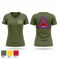 Missouri Army National Guard Recruiting and Retention Battalion Women's Short Sleeve V-neck Shirt - 1