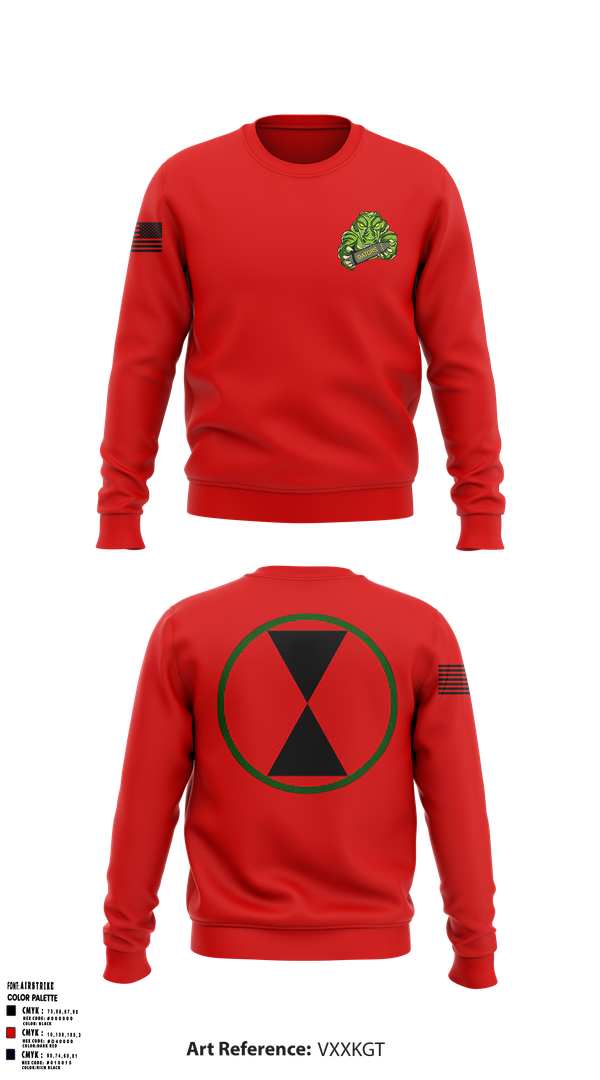 Crew Neck Sweatshirt, 2-17 FA Filthy 1st, Army, Teamtime, Team time, sublimation, custom sports apparel, team uniforms, spirit wear, spiritwear, sports uniforms, custom shirts, team store, custom team store, fundraiser sports, apparel fundraiser