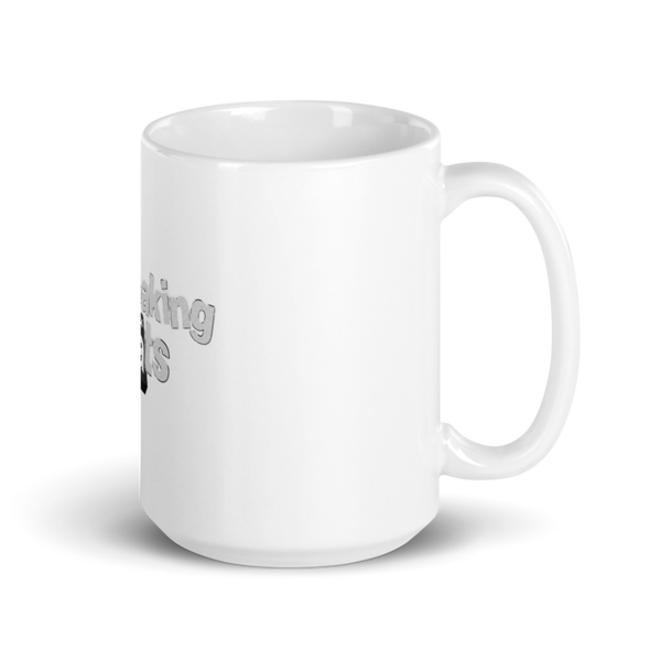 Breaking Bats 72578241 White Glossy Mug - Medium